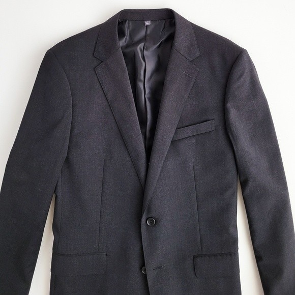 Bonobos Other - NEW Bonobos Blazer Wool Standard Fit Sport Jacket Charcoal Gray Dark Men 40L